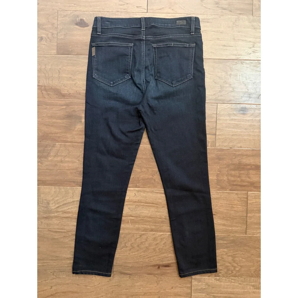 PAIGE Hoxton Ultra Skinny Jeans Womens 30 Dark Indigo High Rise Stretch Denim